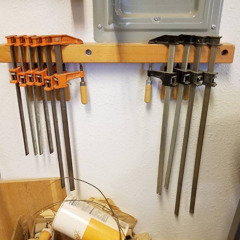 lot 7104 image: bar clamps- rack not included