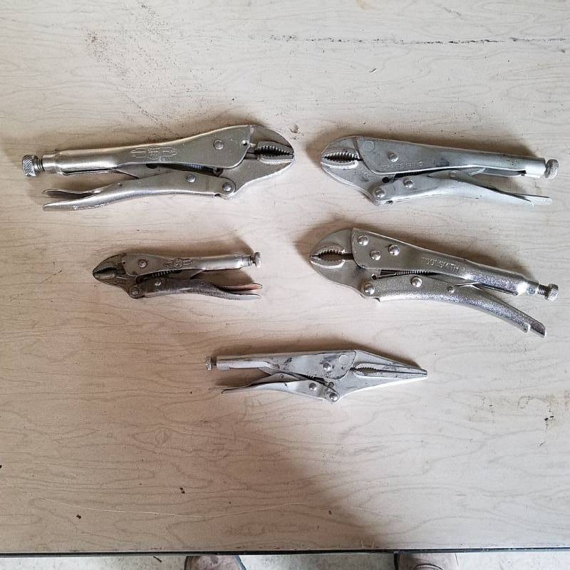 lot 7129 image: assorted locking pliers