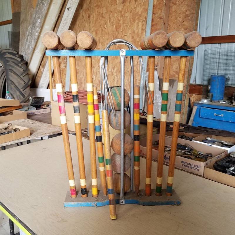 lot 7131 image: croquet set