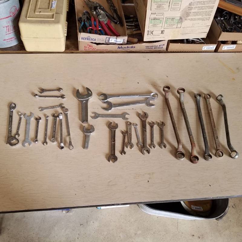 lot 7140 image: assorted wrenches