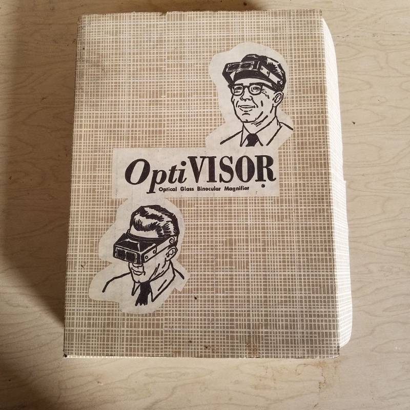 lot 7150 image: optivisor - Optical glass binocular magnifier