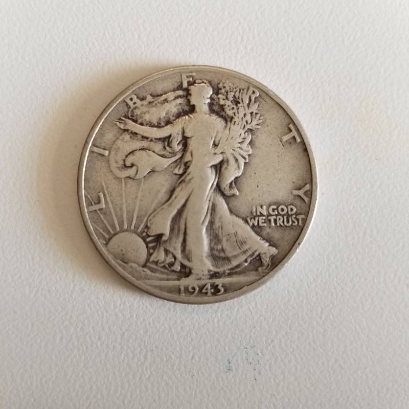 lot 7160 image: 1943 Walking Liberty half-dollar