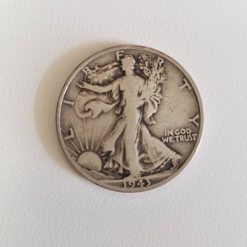 lot 7175 image: 1943-d walking liberty half dollar