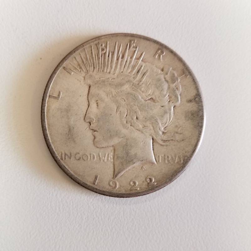 lot 7176 image: 1922s silver peace dollar