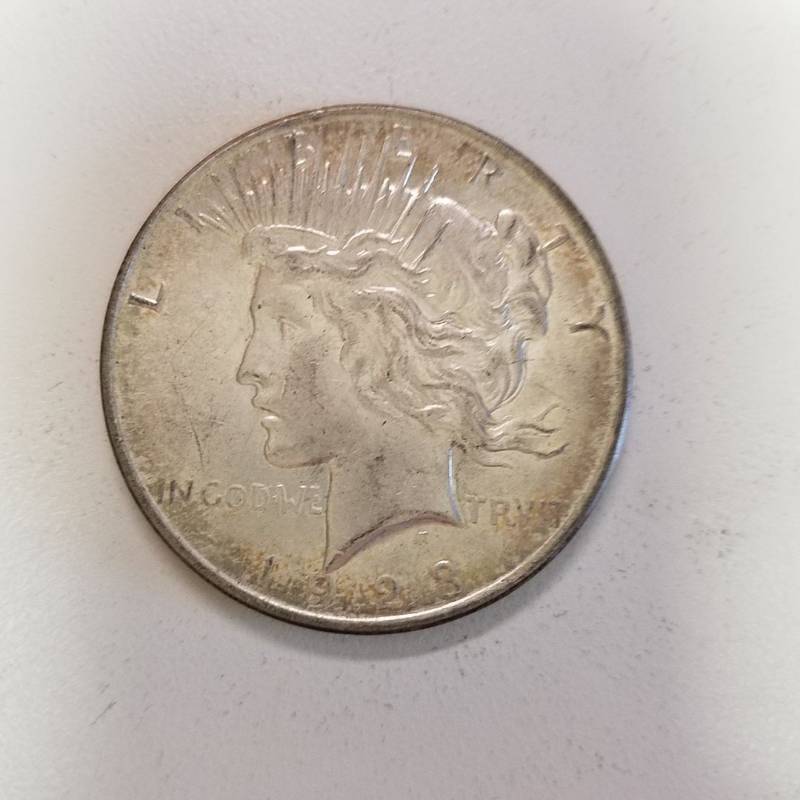 lot 7198 image: 1923 D Silver peace dollar