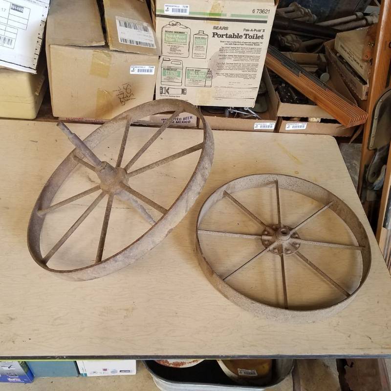 lot 7219 image: 2 steel wheels