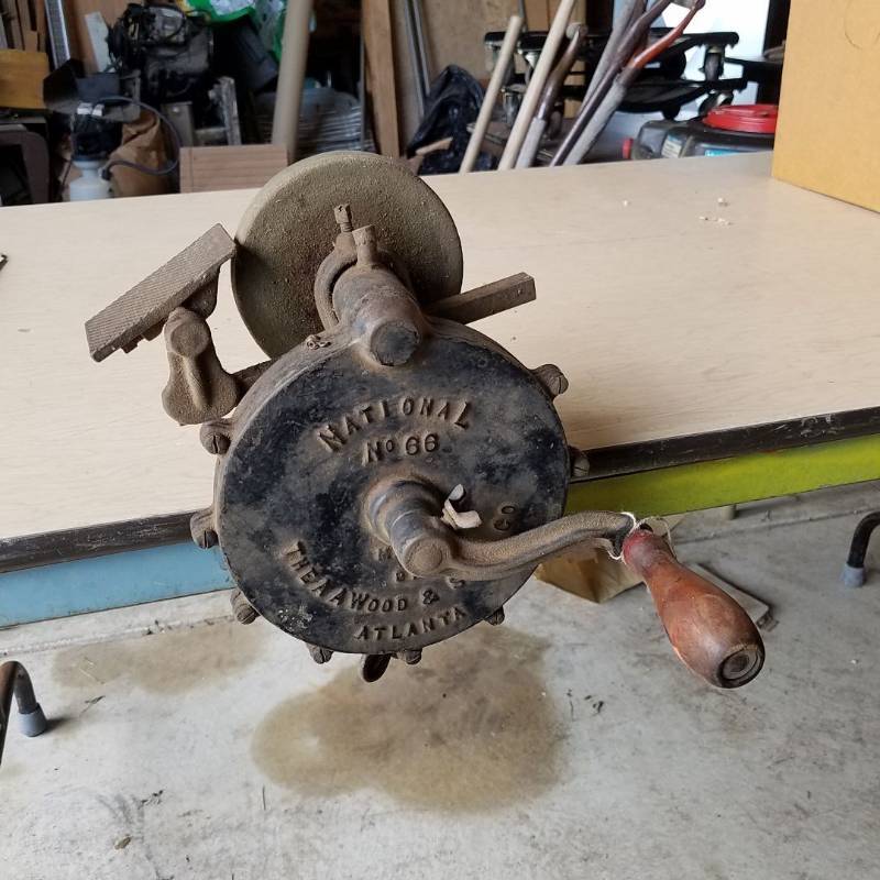 lot 7245 image: National number 66 clamp-on hand grinder