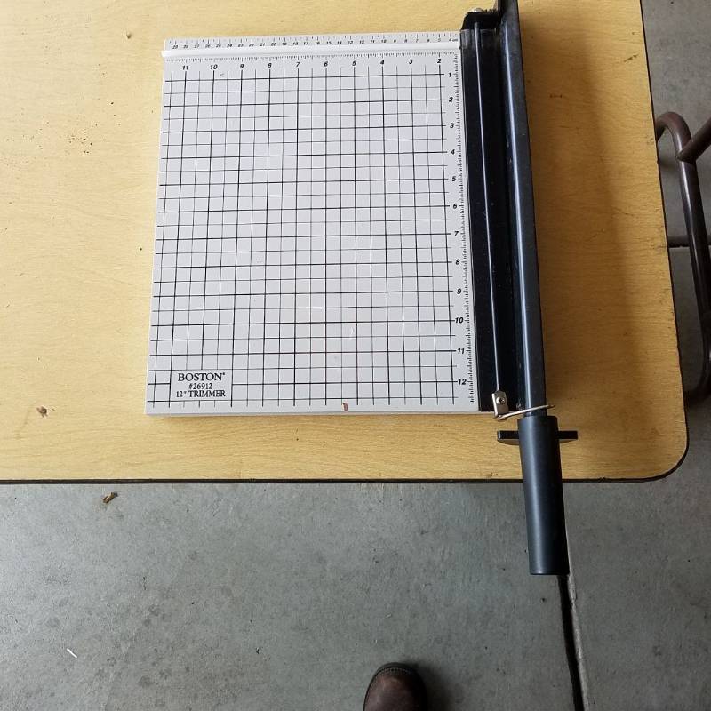 lot 7314 image: 12in trimmer  paper cutter