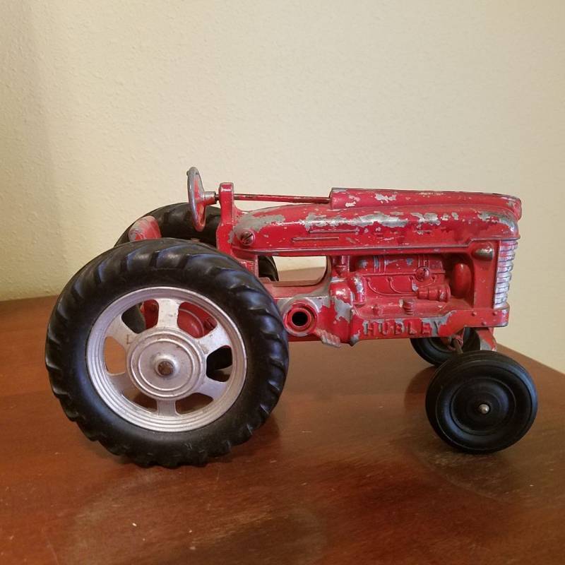 lot 7351 image: Hubley metal toy tractor
