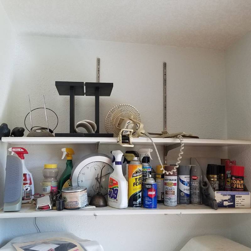 lot 7381 image: everything on two shelves
