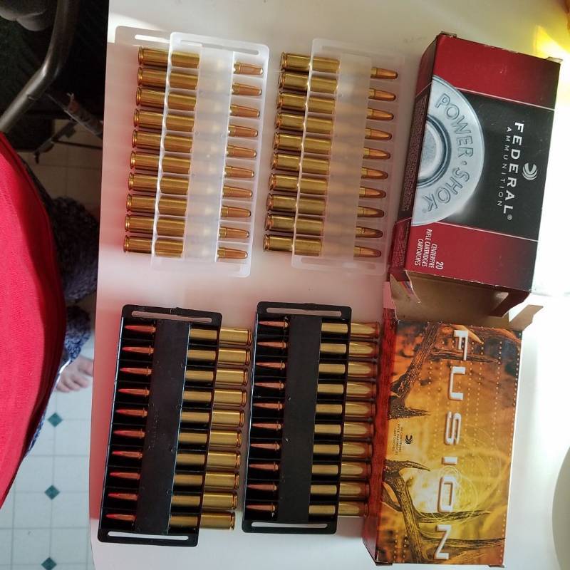 lot 6927A image: 40 count 270 WIN - Federal 150 Grain, Fusion 130 Grain