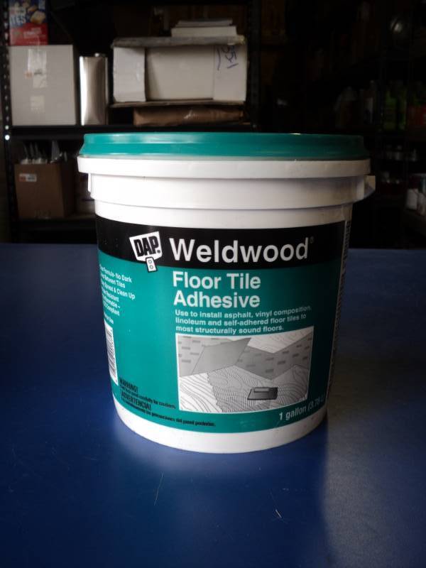 lot 8358 image: (1) Gallon DAP Weldwood Floor Tile Adhesive