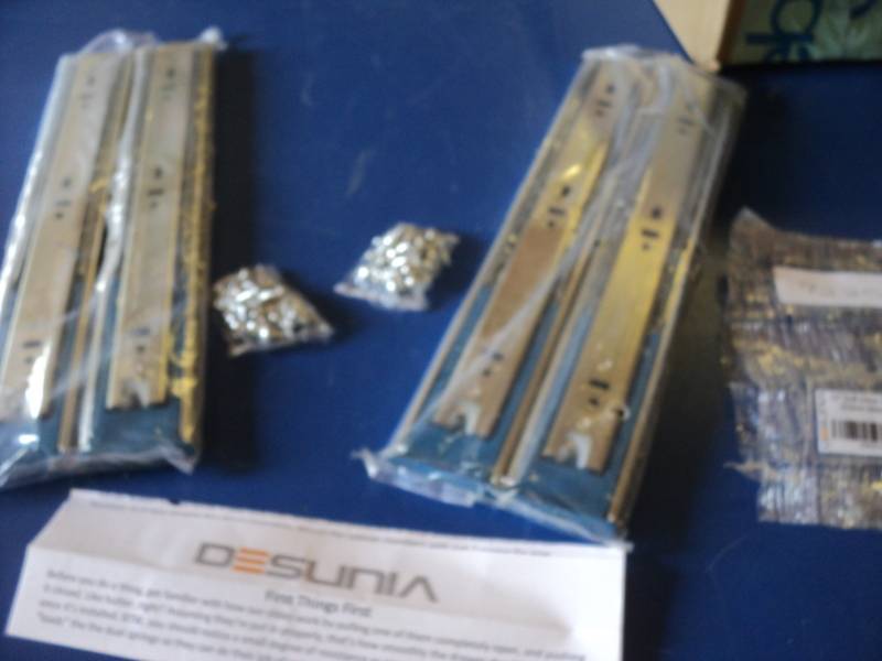 lot 9125 image: (2) pair Desunia 12 soft close Full extension Drawer Slides