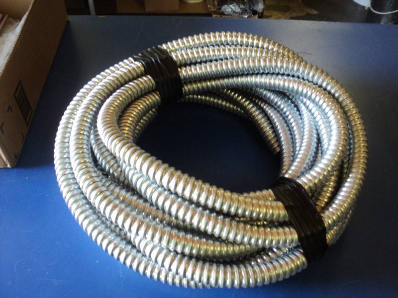 lot 9133 image: (1) roll flexible metal conduit 1 diameter x approx 25