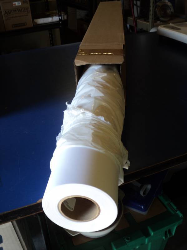 lot 9139 image: (1) roll HP Universal Adhesive Vinyl 36 x 66 , C2T51A, white
