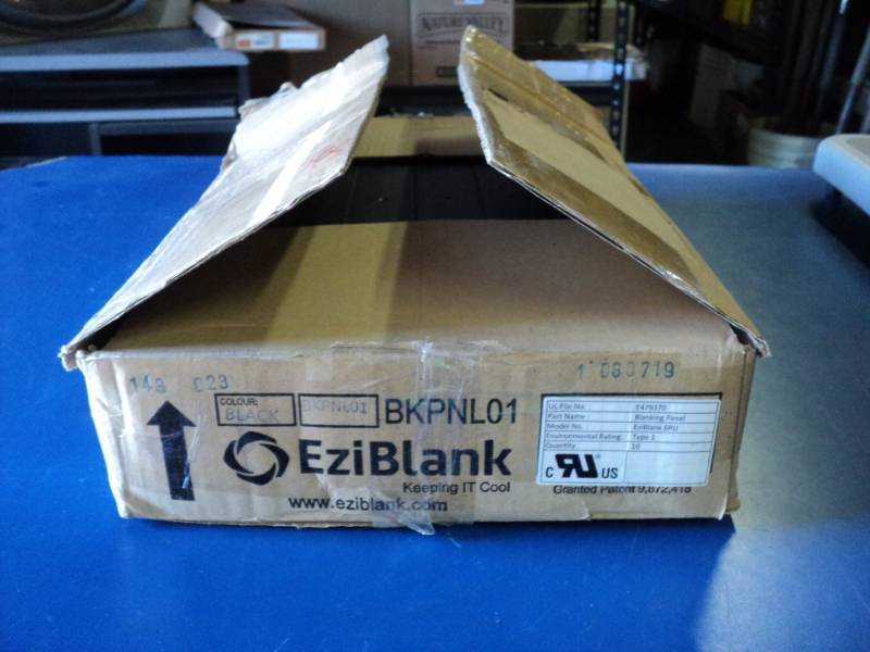 lot 9195 image: (1) box EziBlank Blanking Panels, Qty 10 E$79370