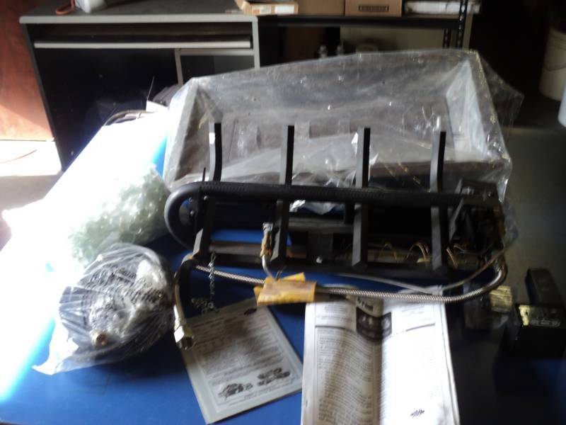 lot 9201 image: Parts for RH Peterson real fyre g10-2430 series unvented gas lag set, no box, incomplete, includes pictured pieces only