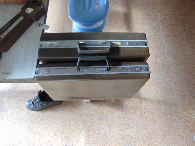 lot 18817 image: 2 hard side brief cases