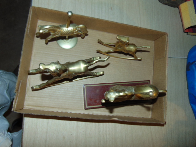 lot 18900 image: Brass Horse figurines