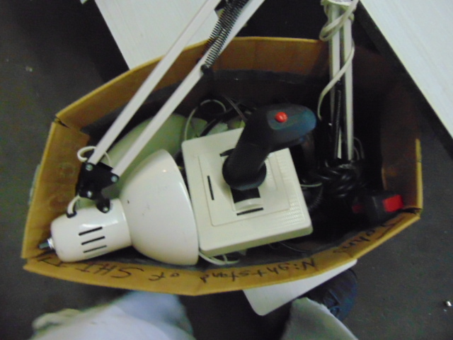 lot 18979 image: video game controller and lamp