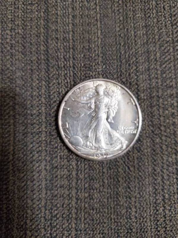 lot 7908 image: 1937 Walking Liberty Half Dollar