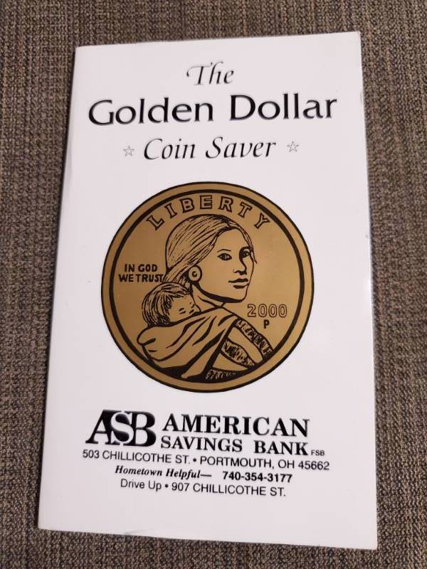 lot 7901 image: The Golden Dollar Coin Saver Lot of 5 Coins in Book