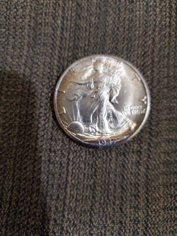 lot 7879 image: 1947 Walking Liberty Half Dollar