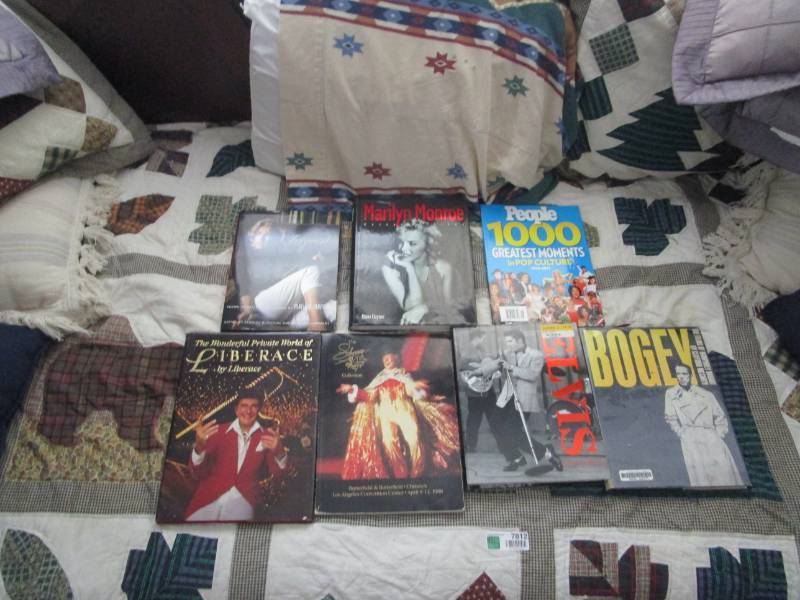 lot 7835 image: Marilyn, Elvis, Bogey and More Books Lot