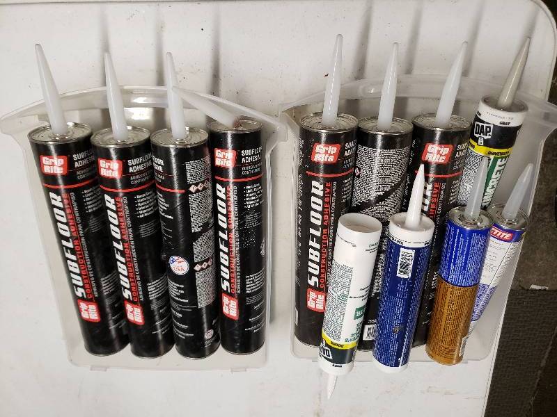 lot 2426 image: Subfloor Adhesive, liquid Nail, Caulk and More