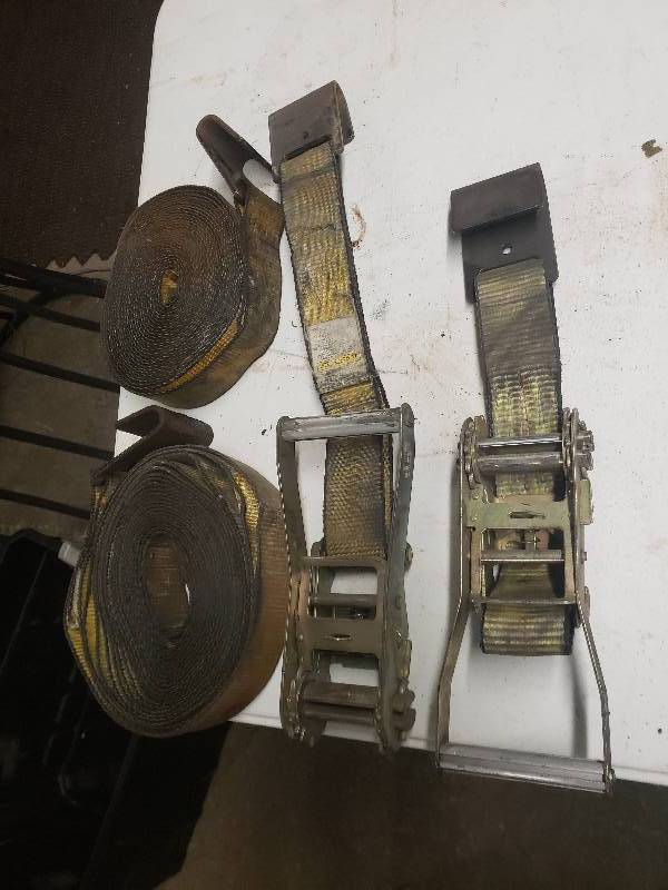 lot 2441 image: 2 X Load Straps and Ratchets