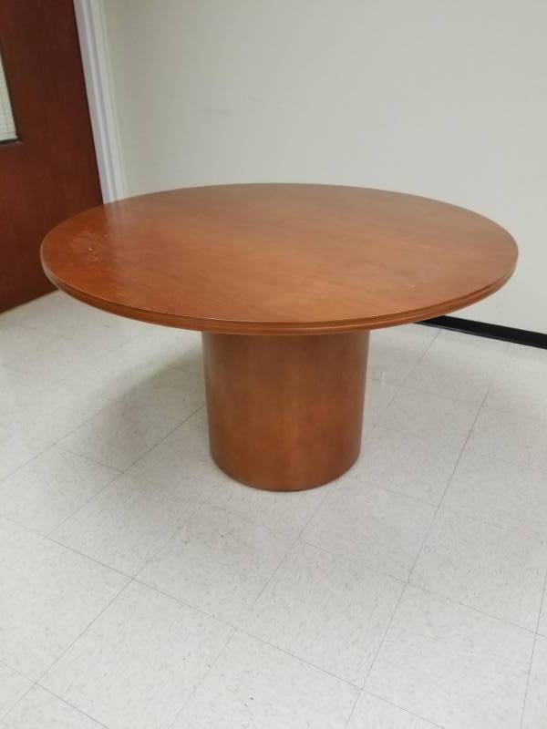 lot 4377 image: Round Office Table