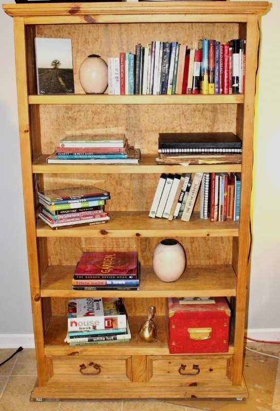 lot 1456 image: Rustic Solid Wood Bookcase