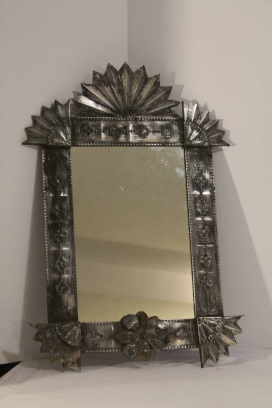 lot 1511 image: Tin Punch Mirror - Mexican Folk Art - Beautiful