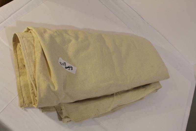 lot 1516 image: Canvas Drop Cloth 8 x 8