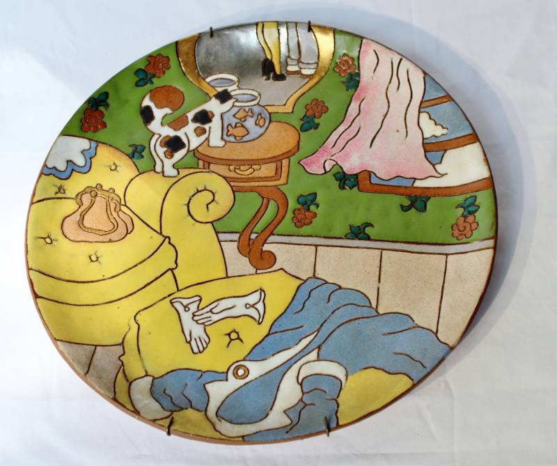 lot 1582 image: 1979 Judy Miller Decorative Plate signed