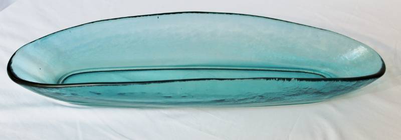 lot 1603 image: Blown Blue Glass Bowl