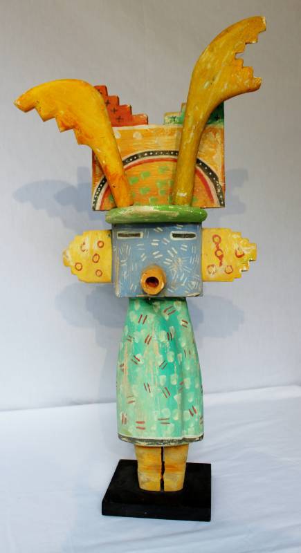 lot 1610 image: 2003 Gregory Lomayesva Kachina Doll signed