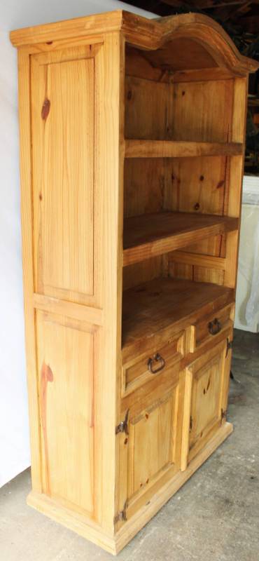 lot 1538 image: Beautiful Rustic Wood Cabinet