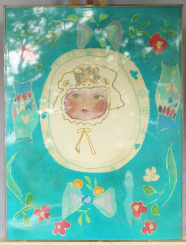 lot 1539 image: Carole Castillo Mixed Media Art Piece signed