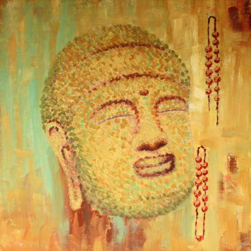 lot 1541 image: Large Original Painting on canvas unsigned