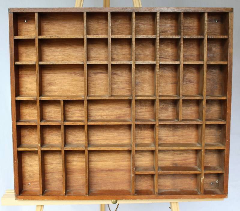 lot 1544 image: Wood Stamp Drawer