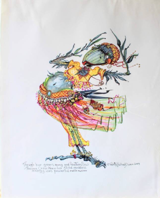 lot 1551 image: 2004 Valerie Hubbard Damon Theona Crow Limited Edition 18250