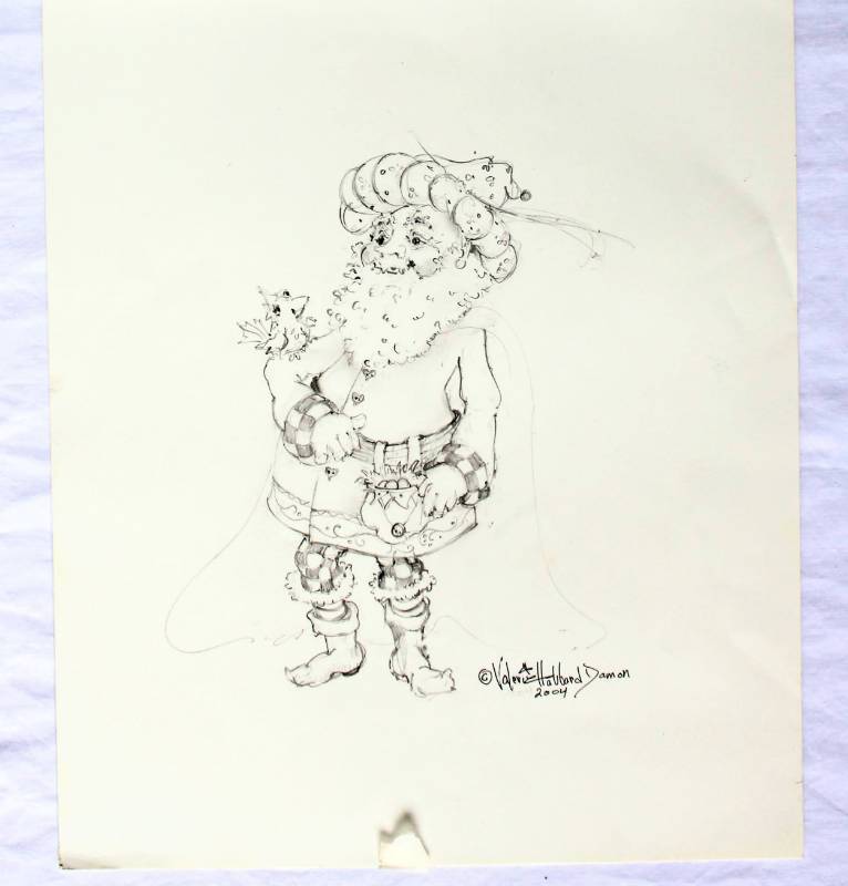 lot 1554 image: 2004 Valerie Hubbard Damon Artists Proof drawing signed
