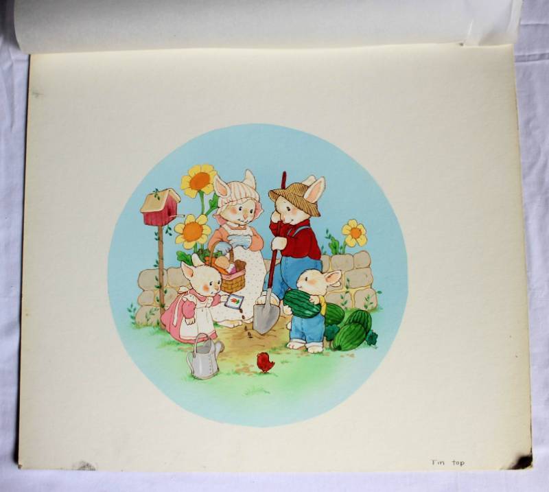 lot 1564 image: Artists Proof for a decorative storage tin design unsigned