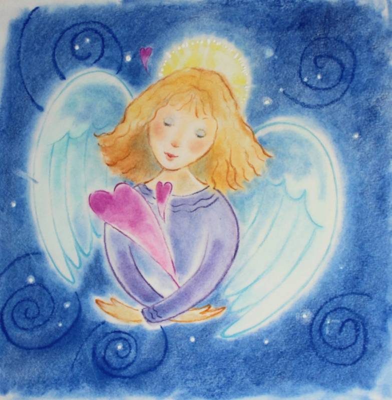 lot 1567 image: Angel pastel Artists Proof unsigned