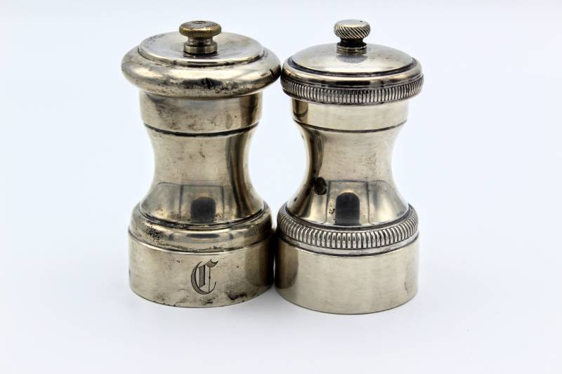 lot 1638 image: Salt and Pepper Grinders Puegot and Freres Brevetes