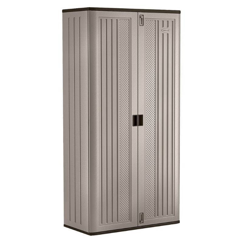 lot 5489 image: Suncast Mega Tall Storage Cabinet