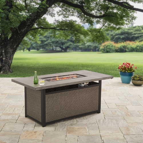 lot 5507 image: BETTER HOMES AND GARDENS ALMA BAY 60 RECTANGLE GAS FIRE PIT