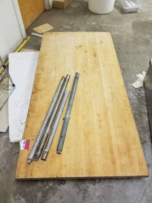 lot 2071 image: Butcher Block Table Top