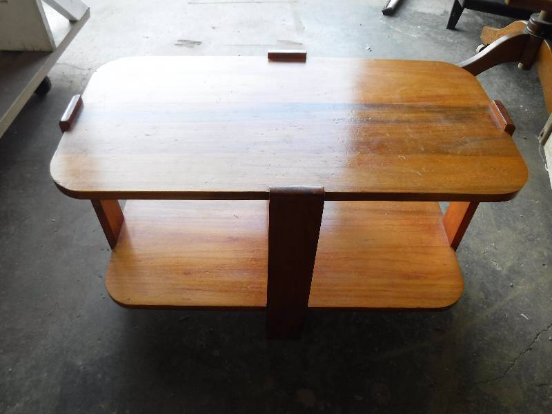 lot 2204 image: Small wood side table